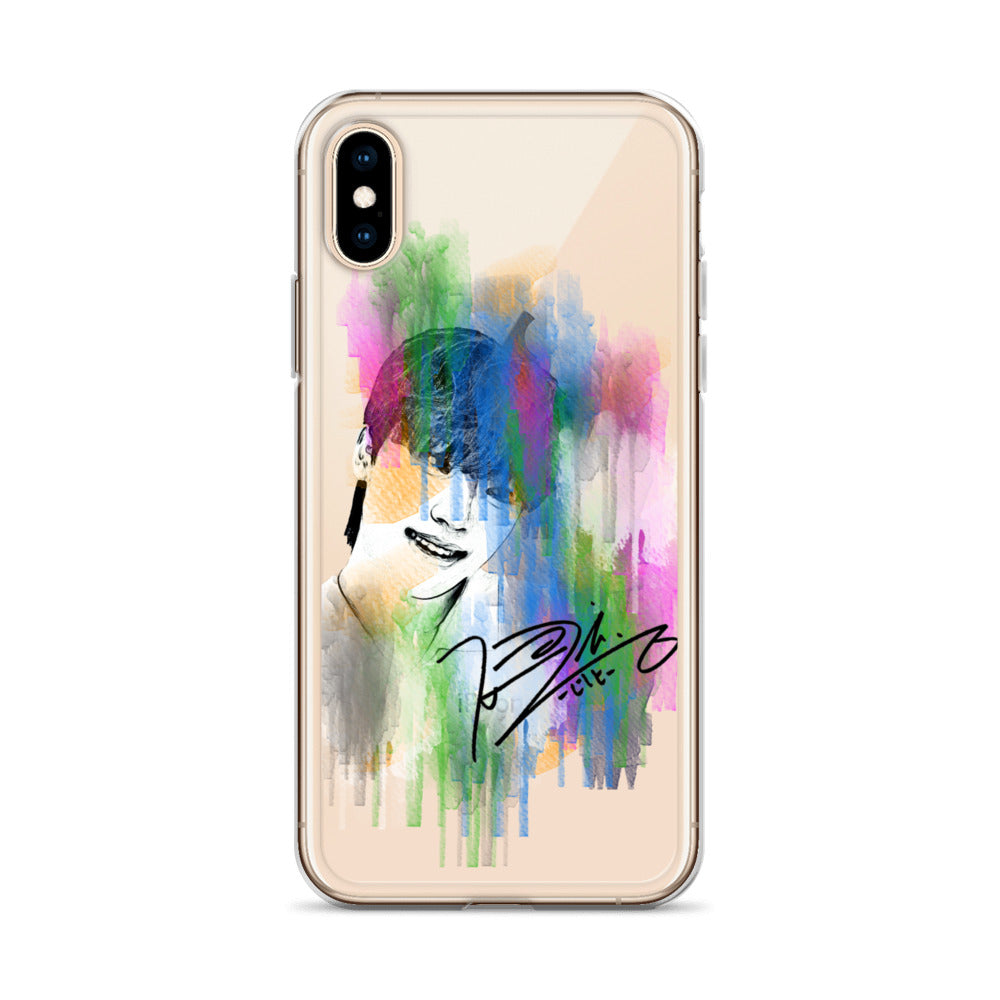 SEVENTEEN Dino, Lee Chan Waterpaint Portrait iPhone Case