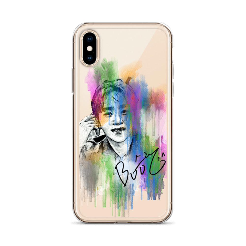 SEVENTEEN Seungkwan, Boo Seung-kwan Waterpaint Portrait iPhone Case