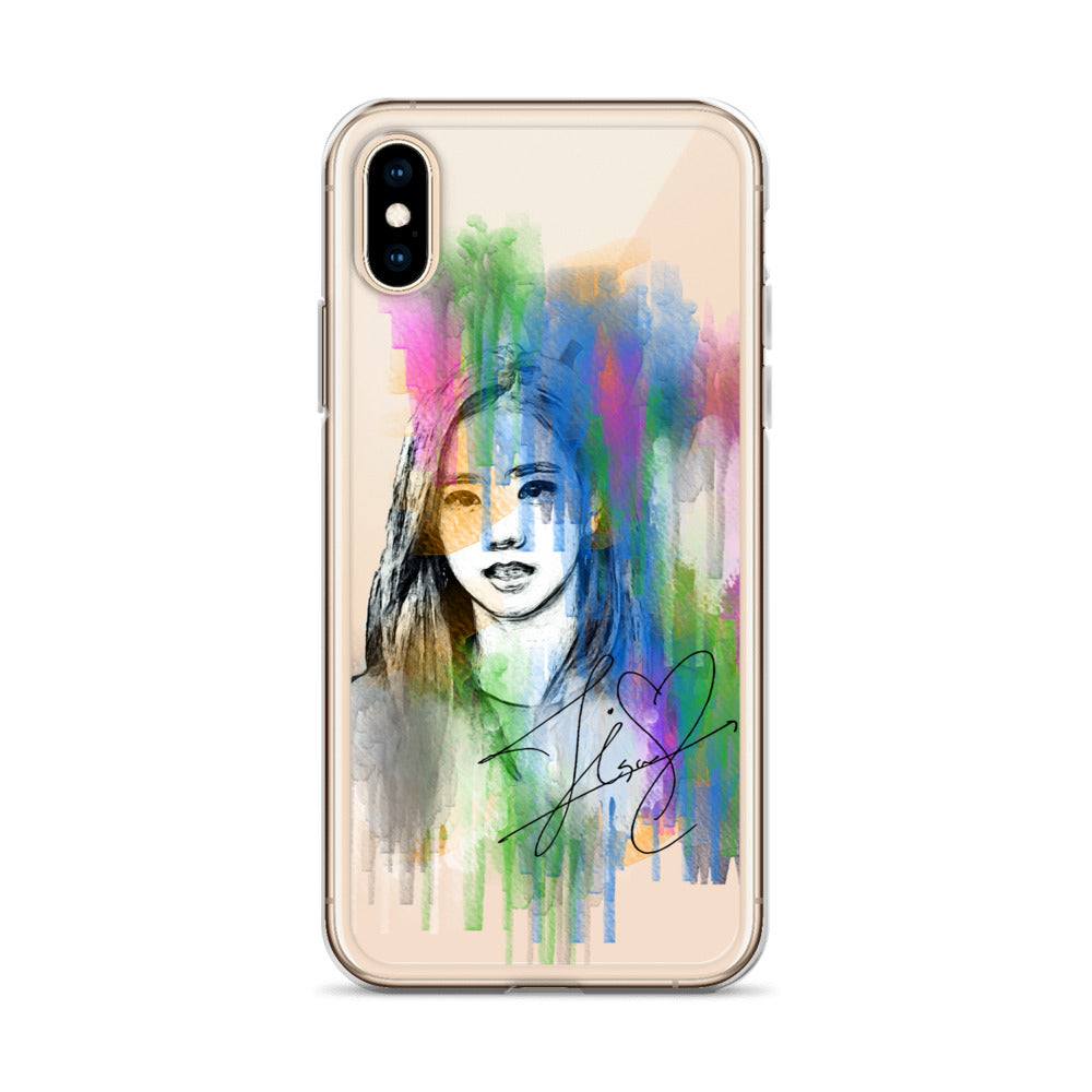 BLACKPINK Jisoo, Kim Jisoo Waterpaint Portrait iPhone Case - kpophow