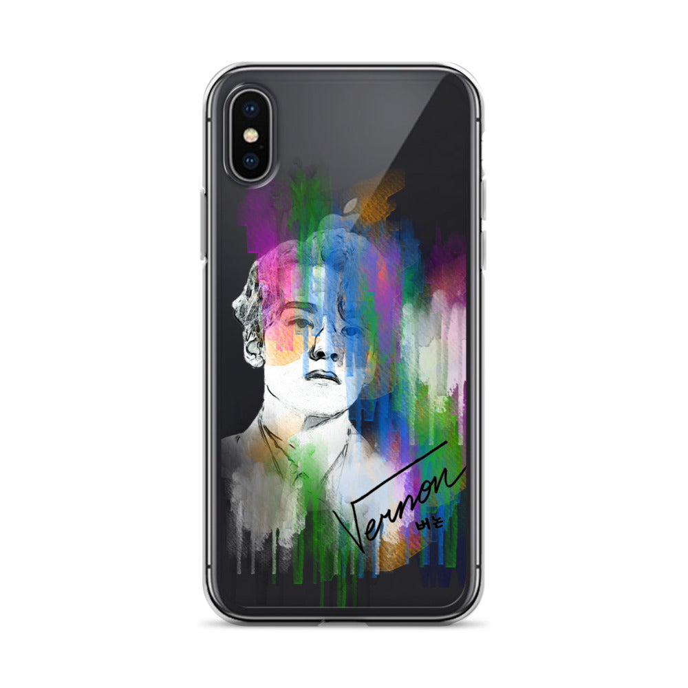 SEVENTEEN Vernon, Hansol Vernon Chwe Waterpaint Portrait iPhone Case