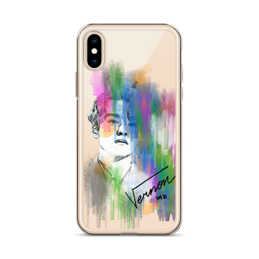 SEVENTEEN Vernon, Hansol Vernon Chwe Waterpaint Portrait iPhone Case