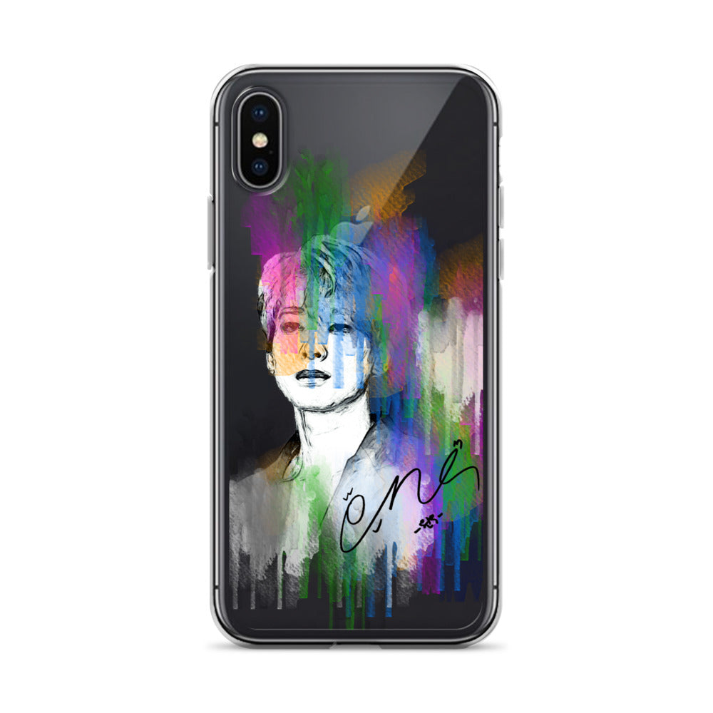 SEVENTEEN Wonwoo, Jeon Won-woo Waterpaint Portrait iPhone Case