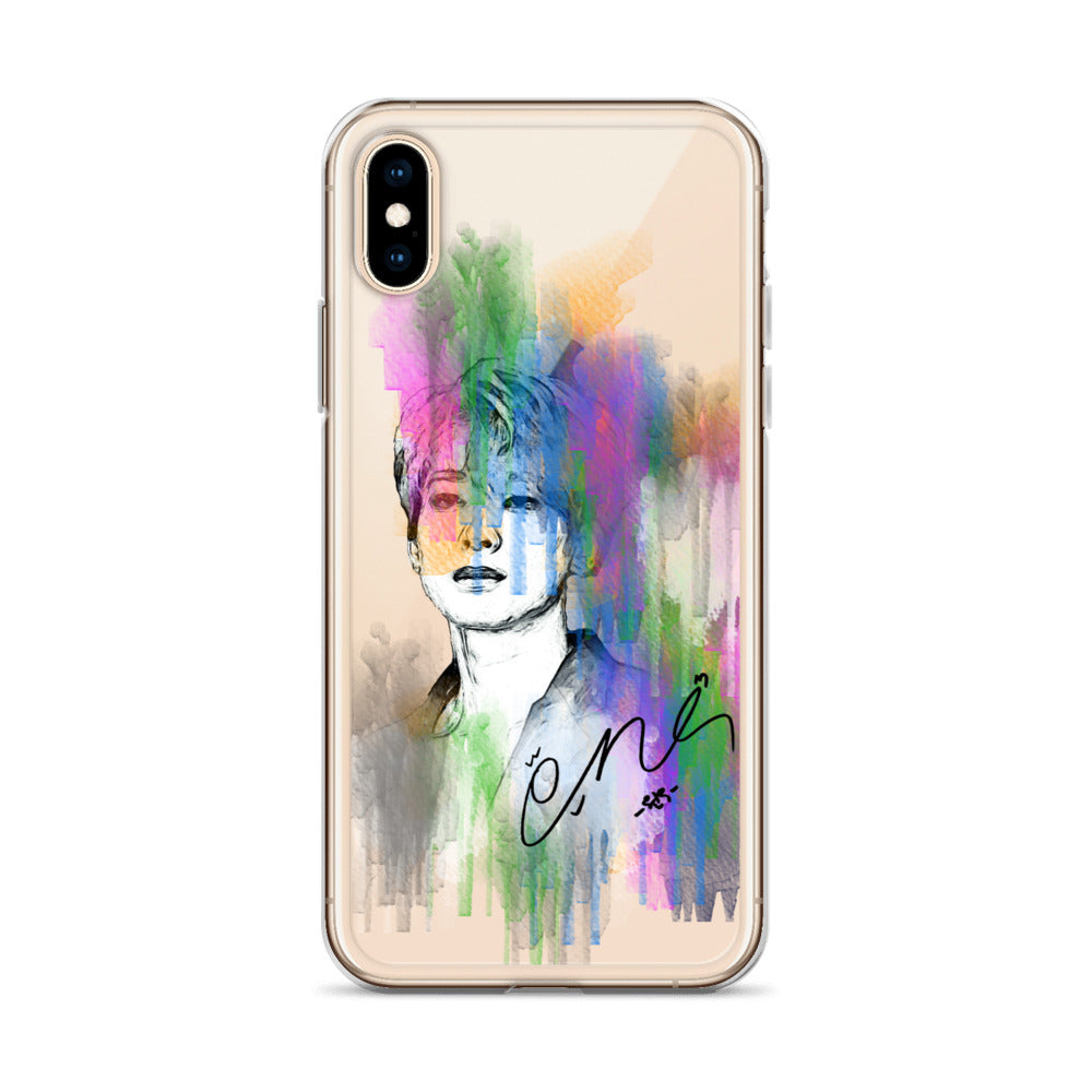 SEVENTEEN Wonwoo, Jeon Won-woo Waterpaint Portrait iPhone Case