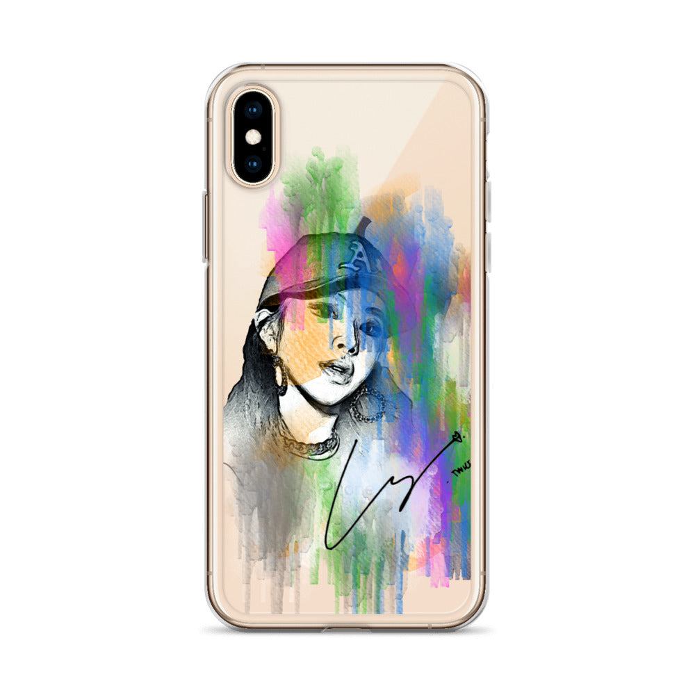 TWICE Chaeyoung, Son Chae-young Waterpaint Portrait iPhone Case