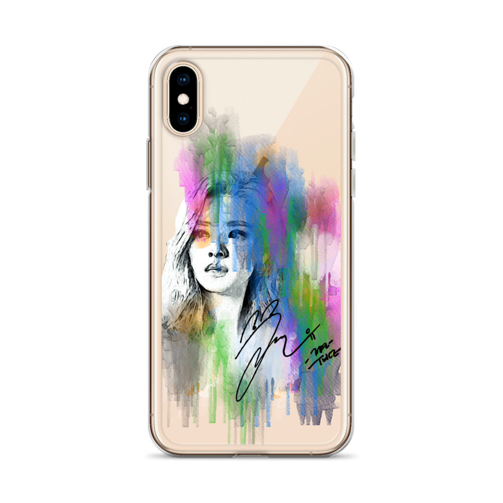 TWICE Jeongyeon, Yoo Jeong-yeon Waterpaint Portrait iPhone Case