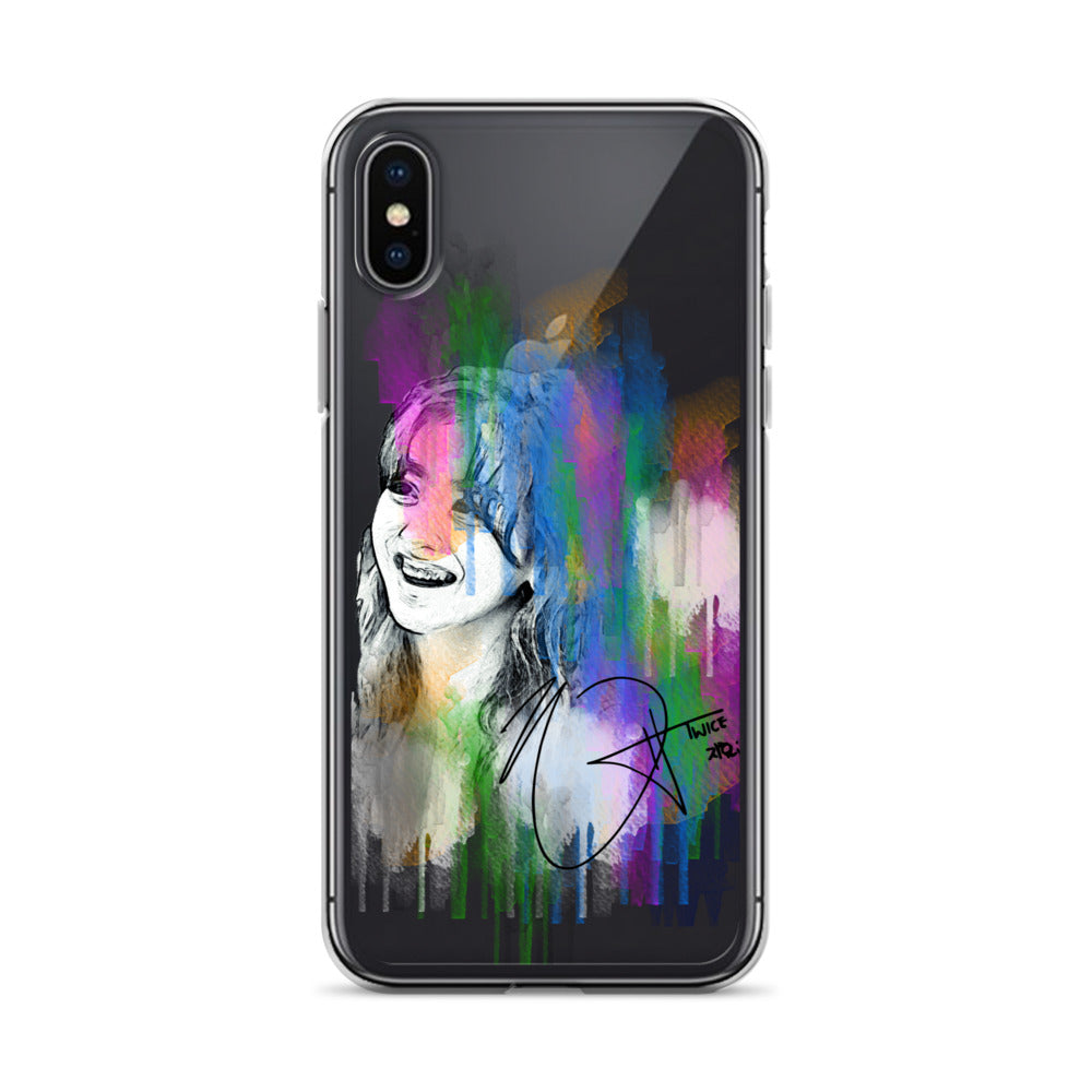 TWICE Jihyo, Park Ji-hyo Waterpaint Portrait iPhone Case