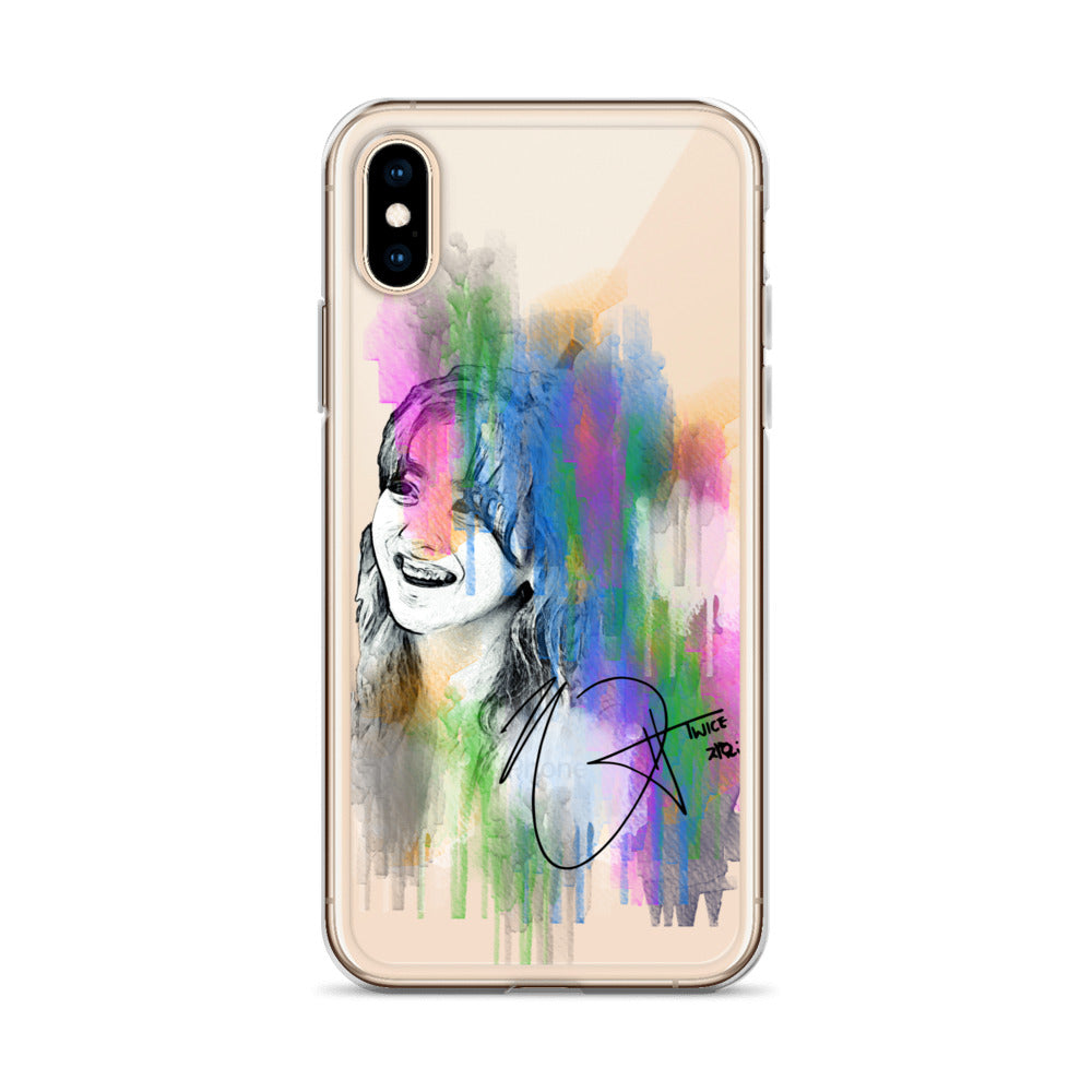 TWICE Jihyo, Park Ji-hyo Waterpaint Portrait iPhone Case