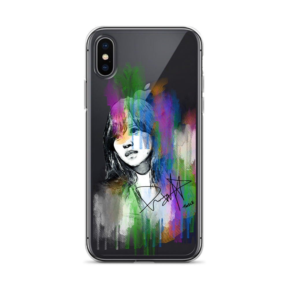 TWICE Mina, Mina Sharon Myoi Waterpaint Portrait iPhone Case