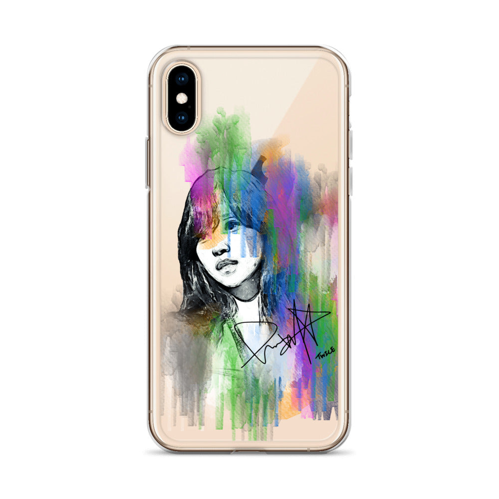 TWICE Mina, Mina Sharon Myoi Waterpaint Portrait iPhone Case