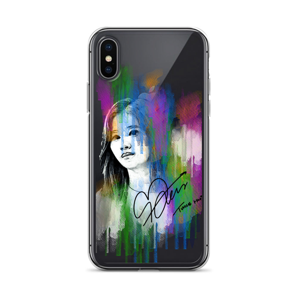 TWICE Sana, Minatozaki Sana Waterpaint Portrait iPhone Case