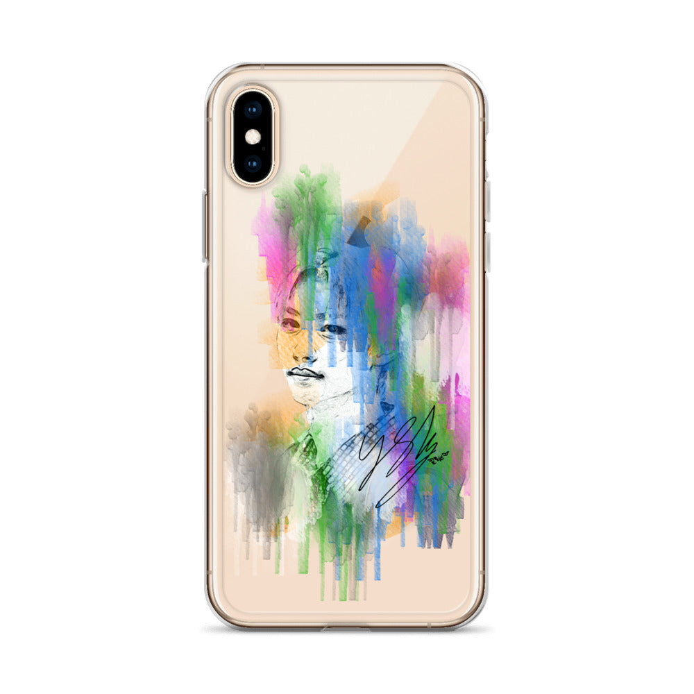 Stray Kids Felix, Lee Felix Waterpaint Portrait iPhone Case