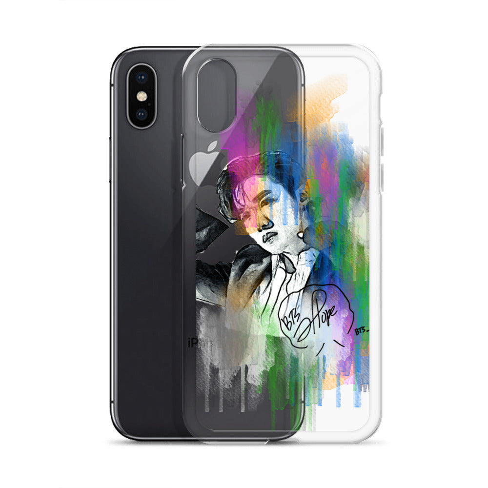 BTS J-Hope, Jung Ho-seok Waterpaint portrait iPhone Case