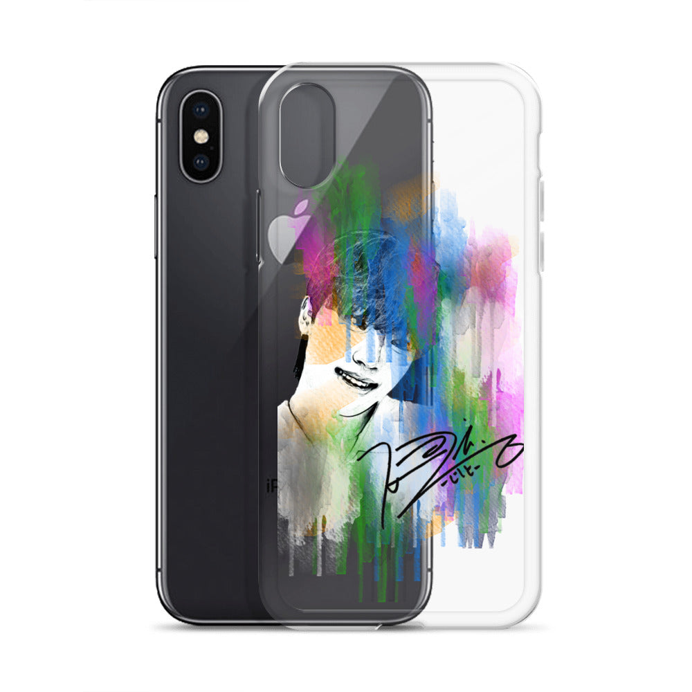 SEVENTEEN Dino, Lee Chan Waterpaint Portrait iPhone Case