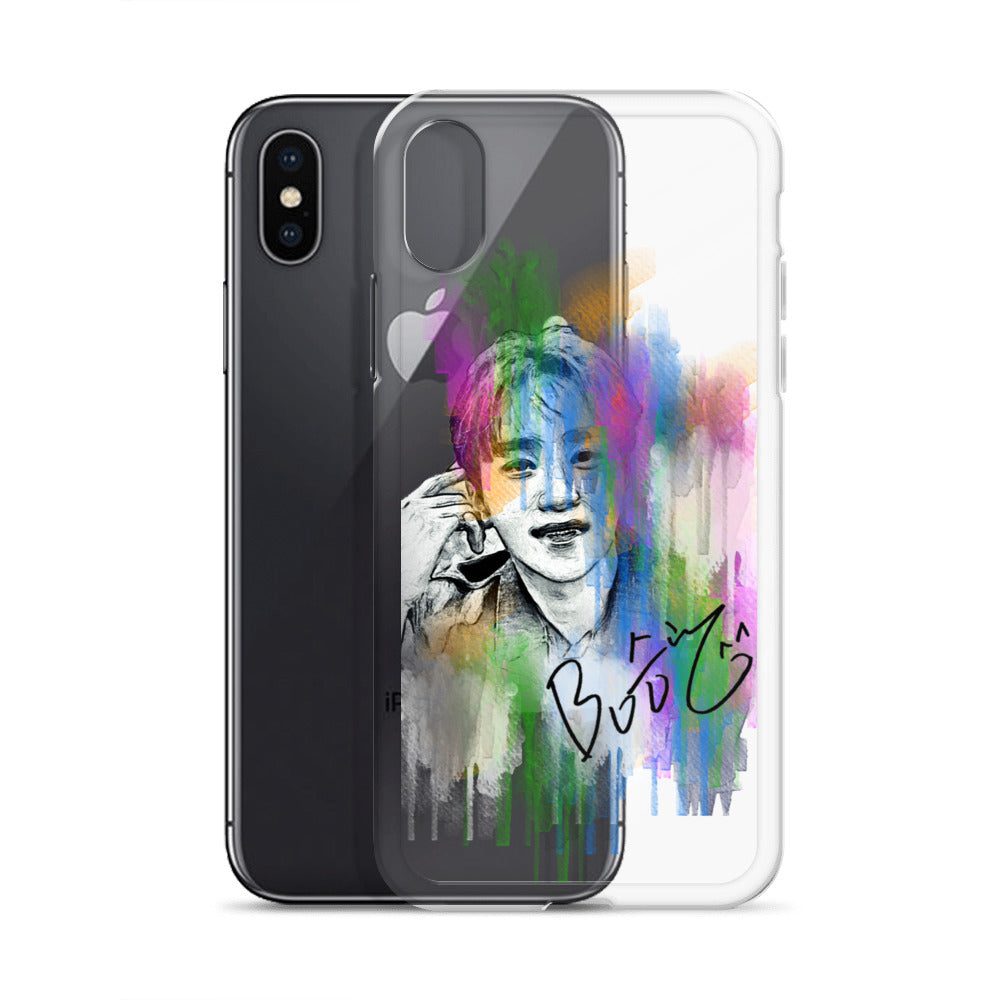 SEVENTEEN Seungkwan, Boo Seung-kwan Waterpaint Portrait iPhone Case