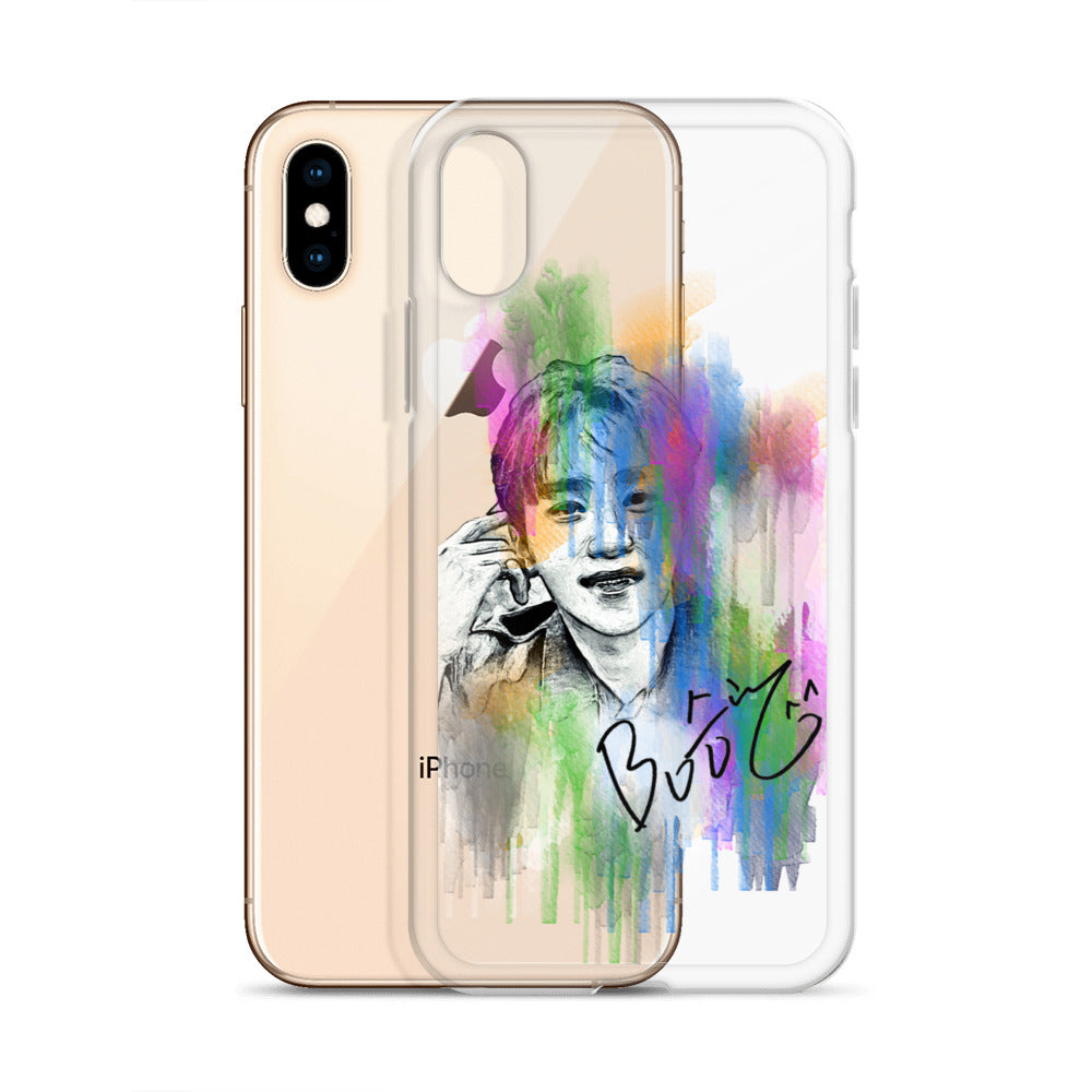 SEVENTEEN Seungkwan, Boo Seung-kwan Waterpaint Portrait iPhone Case