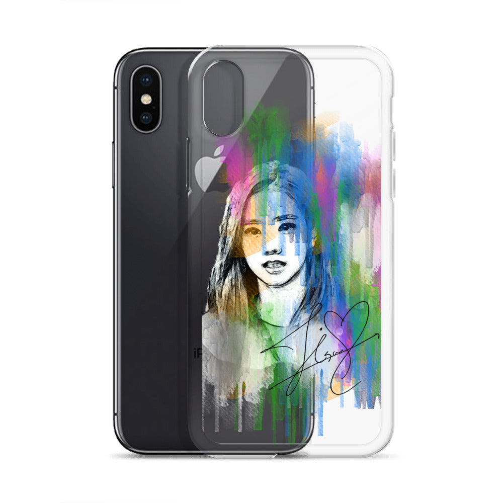 BLACKPINK Jisoo, Kim Jisoo Waterpaint Portrait iPhone Case - kpophow