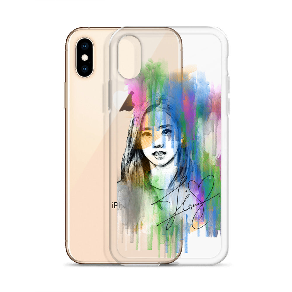 BLACKPINK Jisoo, Kim Jisoo Waterpaint Portrait iPhone Case - kpophow