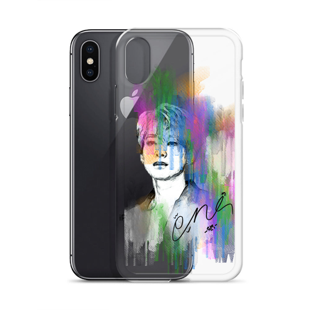 SEVENTEEN Wonwoo, Jeon Won-woo Waterpaint Portrait iPhone Case