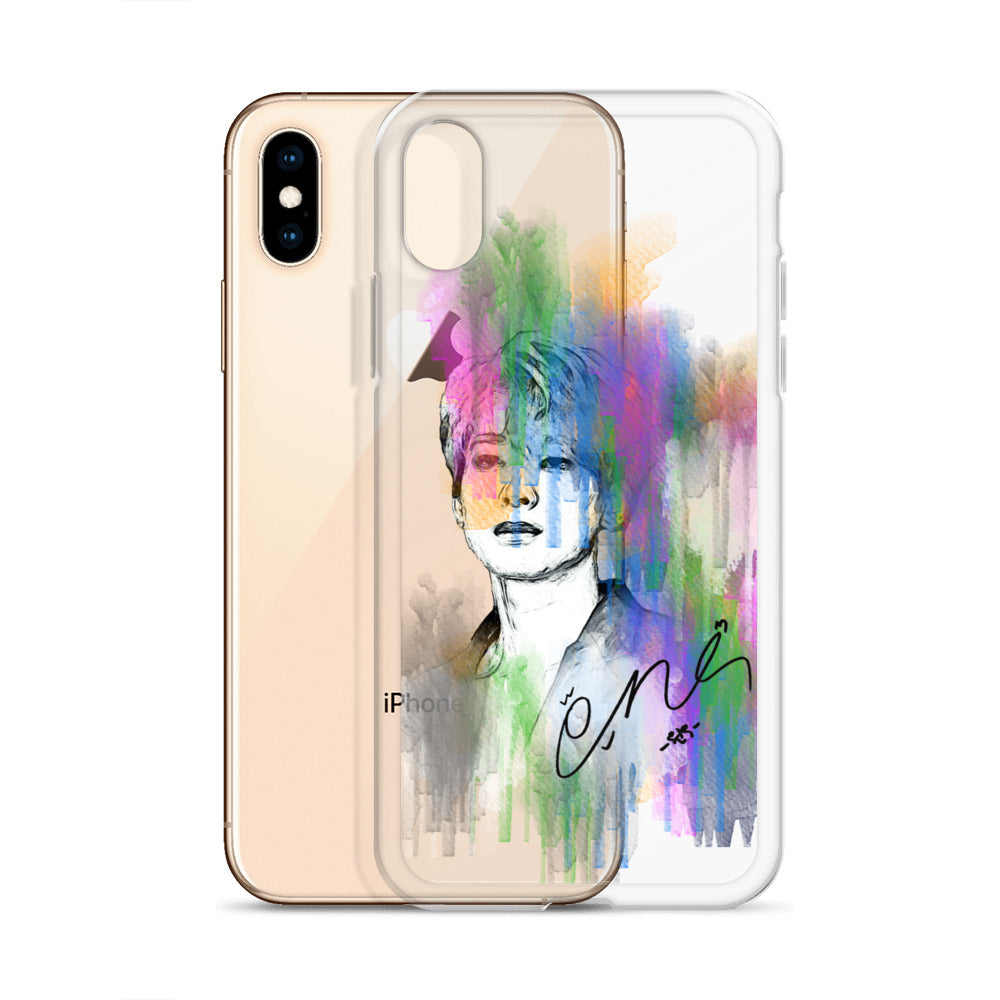 SEVENTEEN Wonwoo, Jeon Won-woo Waterpaint Portrait iPhone Case