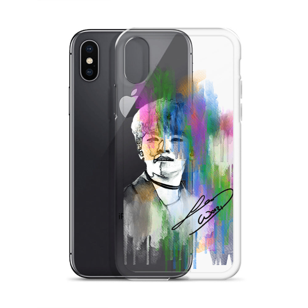 SEVENTEEN Woozi, Lee Ji-hoon Waterpaint Portrait iPhone Case