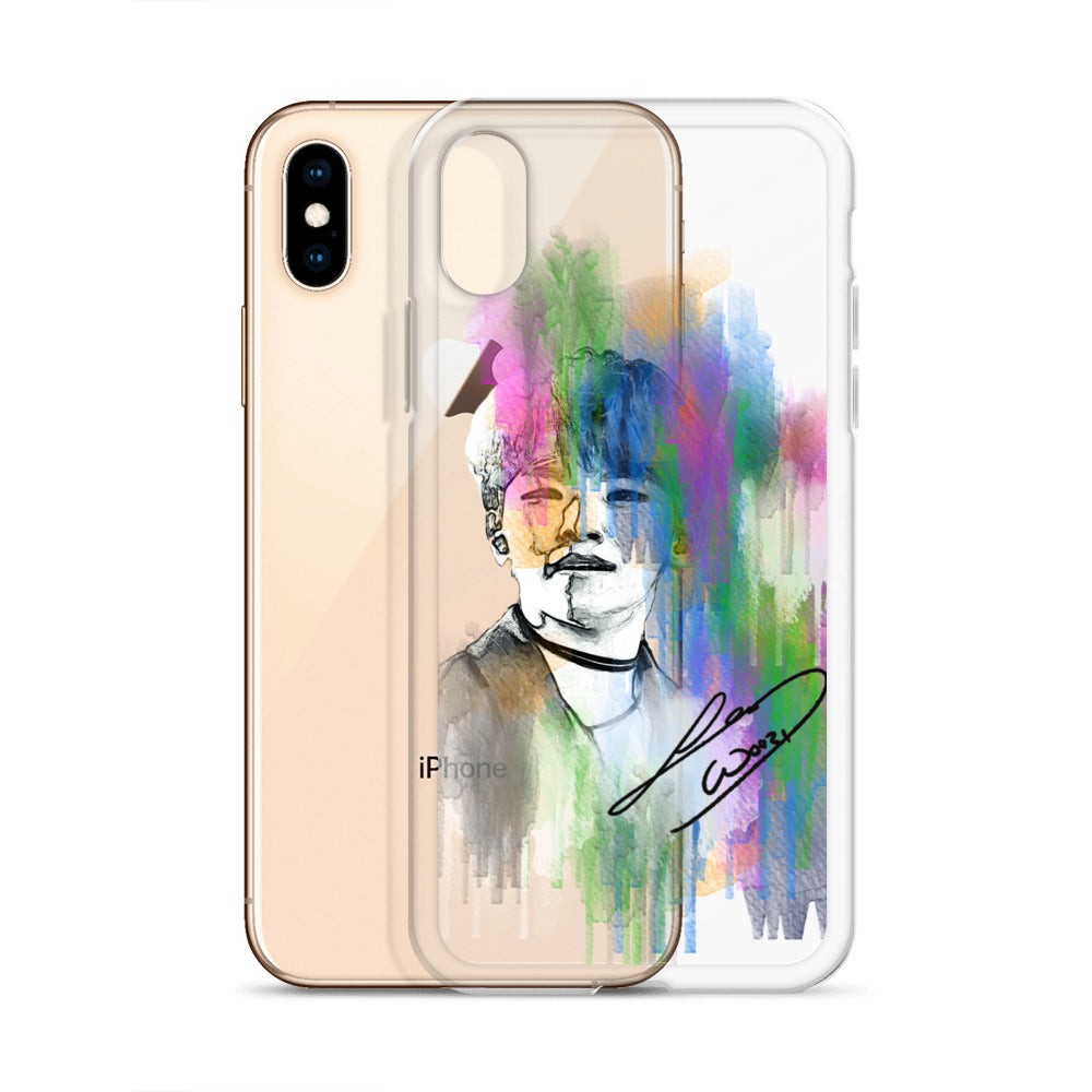 SEVENTEEN Woozi, Lee Ji-hoon Waterpaint Portrait iPhone Case