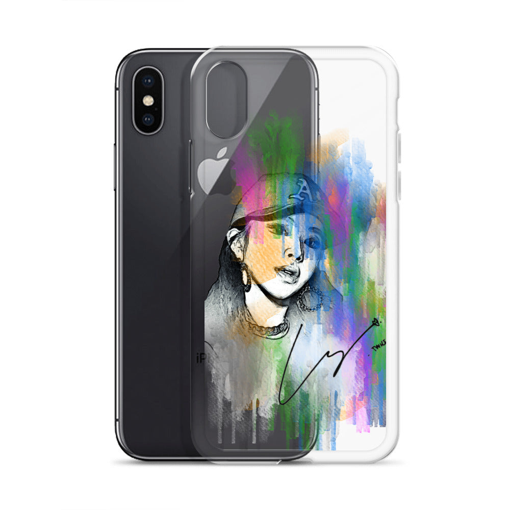 TWICE Chaeyoung, Son Chae-young Waterpaint Portrait iPhone Case