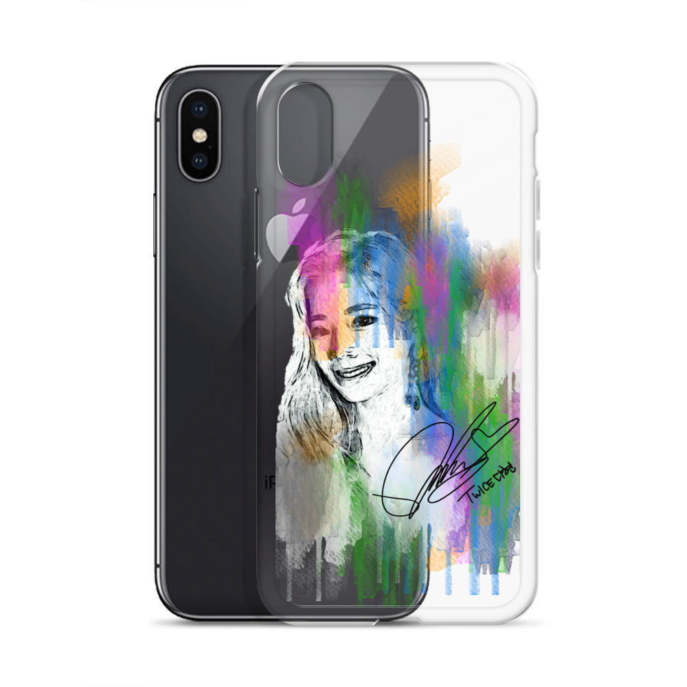 TWICE Dahyun, Kim Da Hyun Waterpaint Portrait iPhone Case