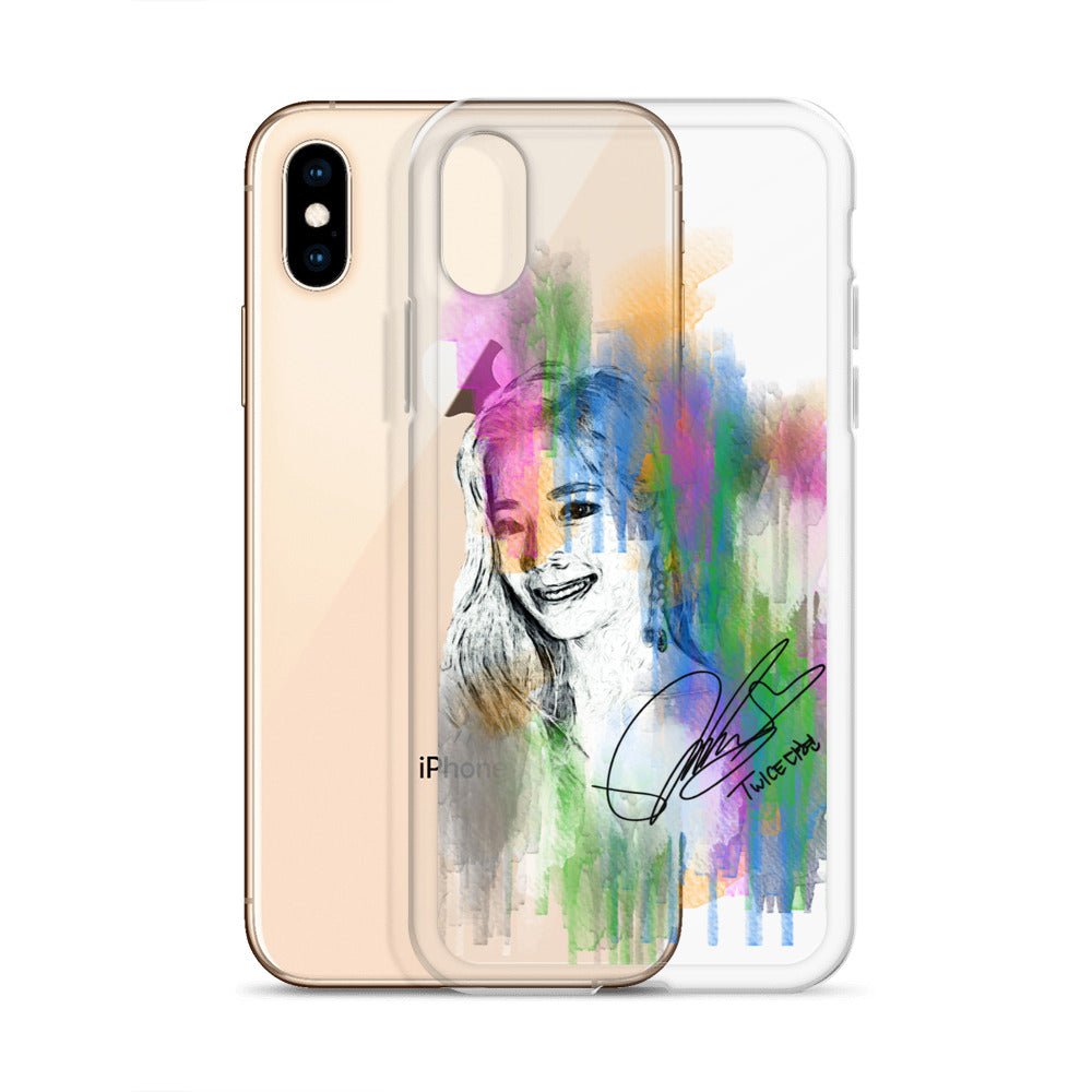 TWICE Dahyun, Kim Da Hyun Waterpaint Portrait iPhone Case