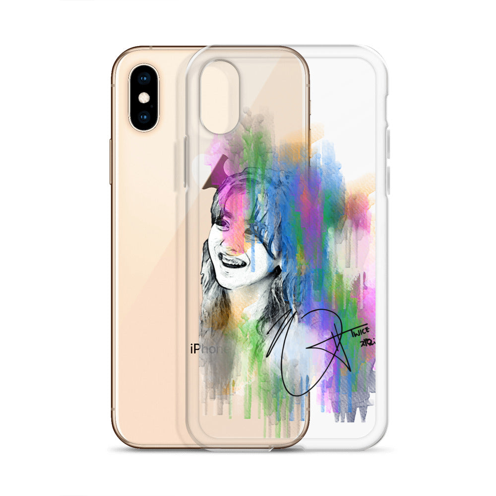 TWICE Jihyo, Park Ji-hyo Waterpaint Portrait iPhone Case