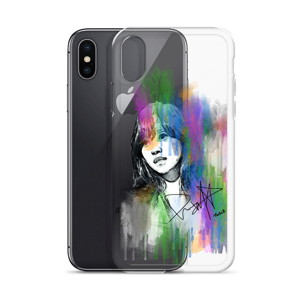 TWICE Mina, Mina Sharon Myoi Waterpaint Portrait iPhone Case