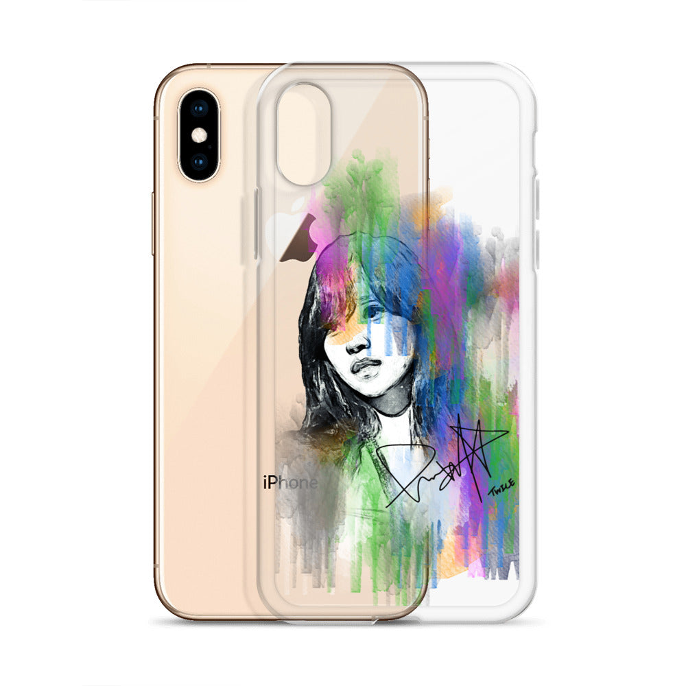 TWICE Mina, Mina Sharon Myoi Waterpaint Portrait iPhone Case