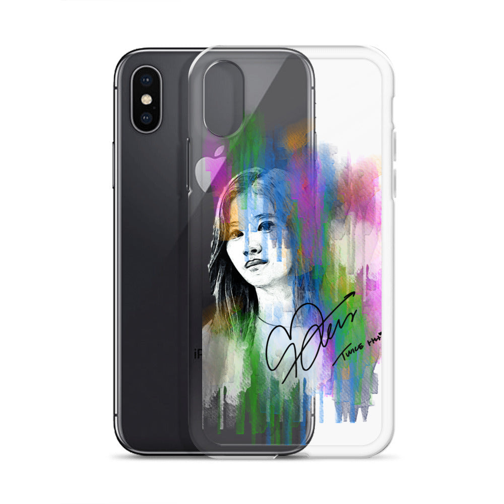 TWICE Sana, Minatozaki Sana Waterpaint Portrait iPhone Case