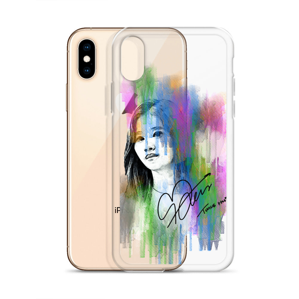 TWICE Sana, Minatozaki Sana Waterpaint Portrait iPhone Case