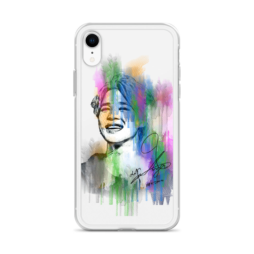 BTS Jimin, Park Ji-min Waterpaint portrait iPhone Case