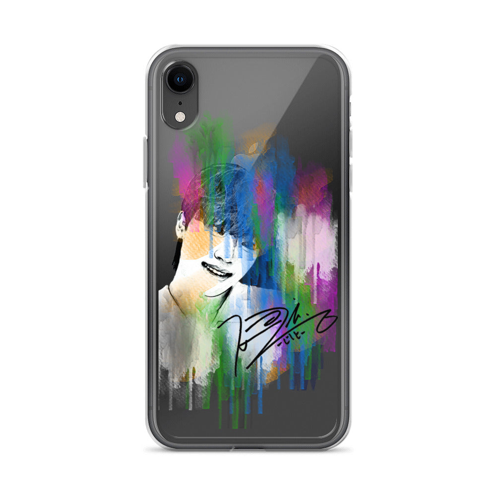 SEVENTEEN Dino, Lee Chan Waterpaint Portrait iPhone Case