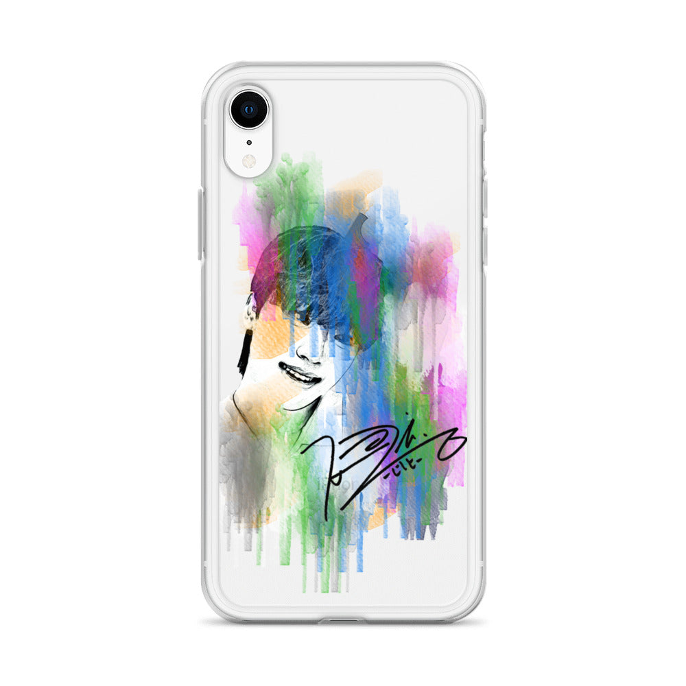 SEVENTEEN Dino, Lee Chan Waterpaint Portrait iPhone Case