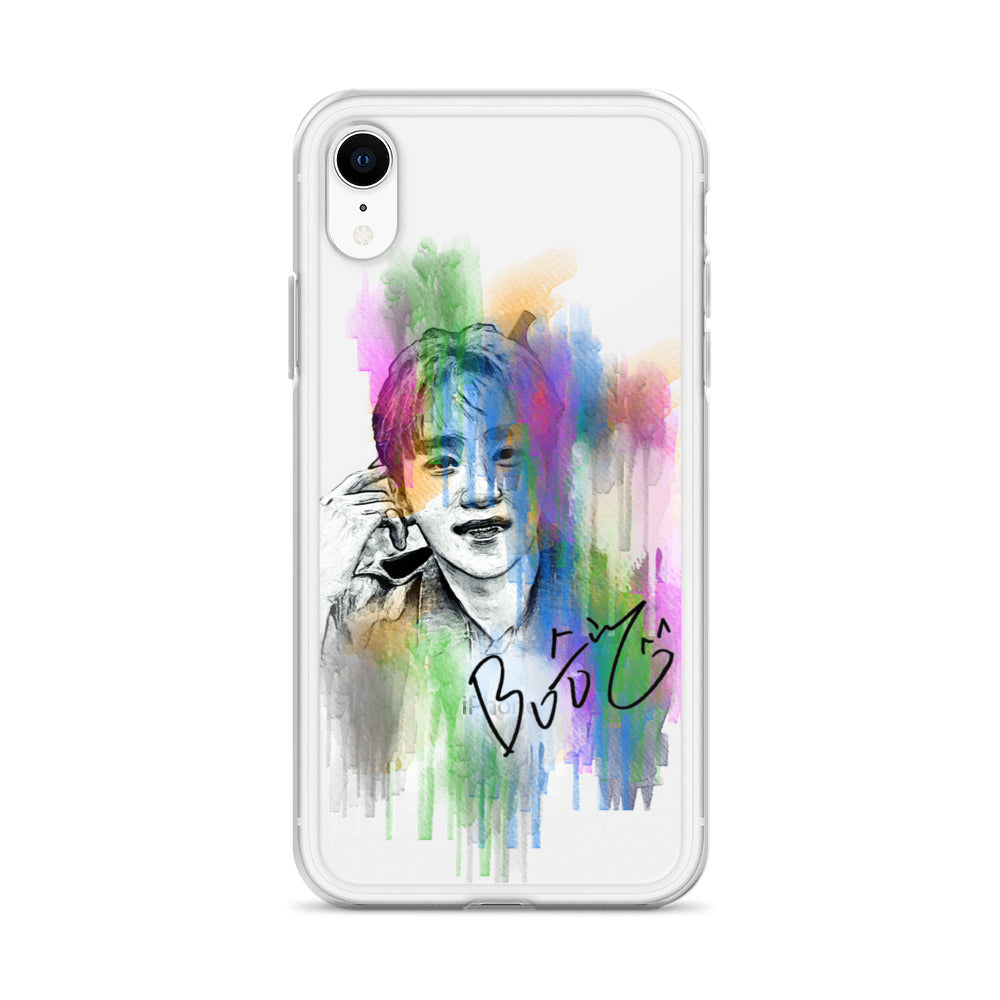 SEVENTEEN Seungkwan, Boo Seung-kwan Waterpaint Portrait iPhone Case