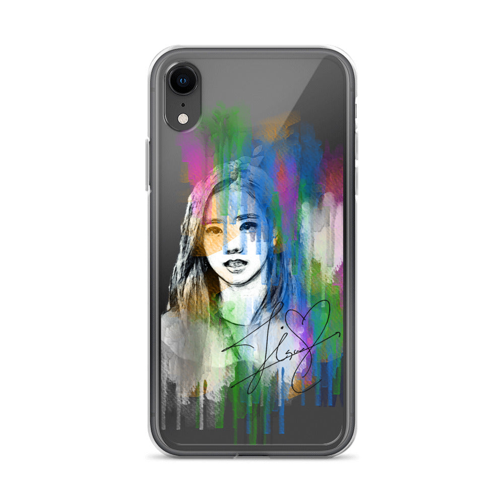 BLACKPINK Jisoo, Kim Jisoo Waterpaint Portrait iPhone Case - kpophow