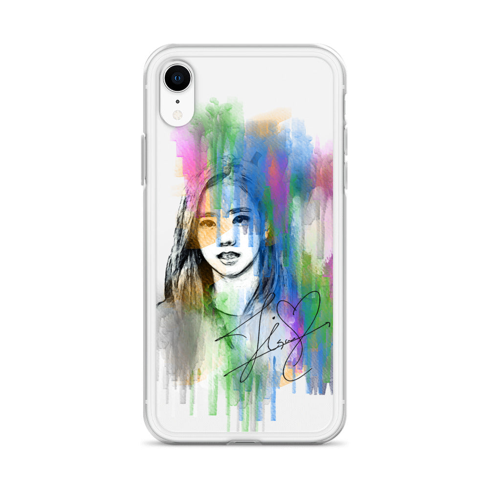 BLACKPINK Jisoo, Kim Jisoo Waterpaint Portrait iPhone Case - kpophow