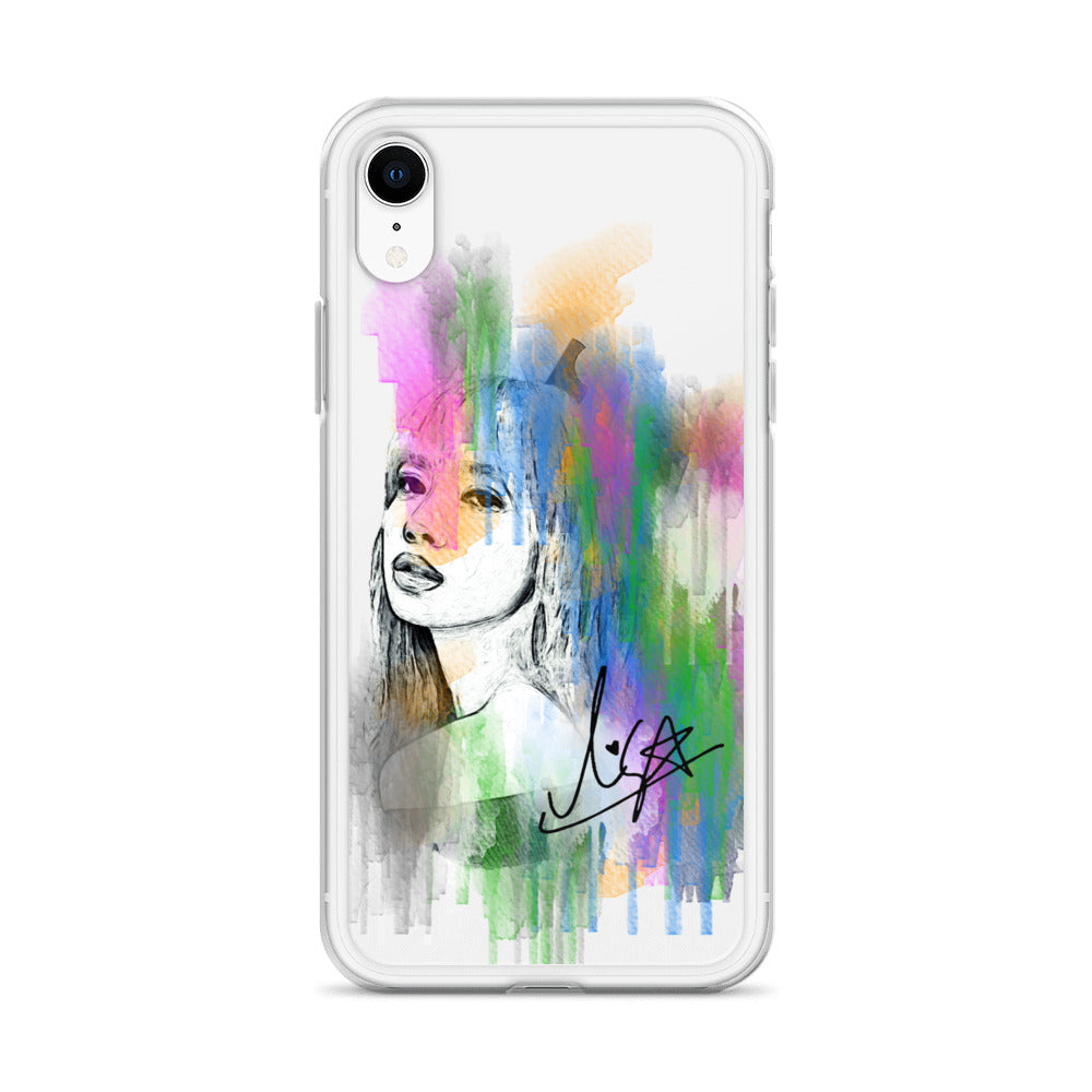 BLACKPINK Lisa Lalisa Manobal Waterpaint Portrait iPhone Case