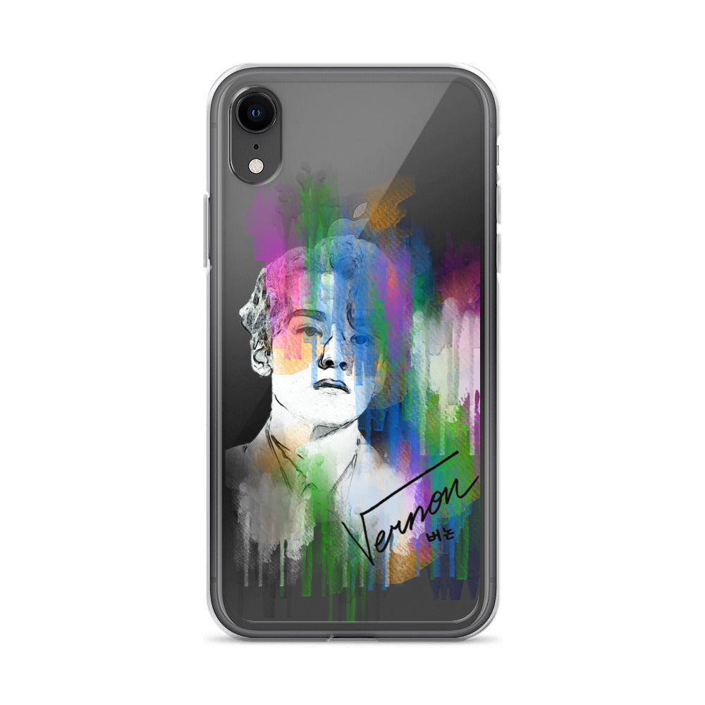 SEVENTEEN Vernon, Hansol Vernon Chwe Waterpaint Portrait iPhone Case