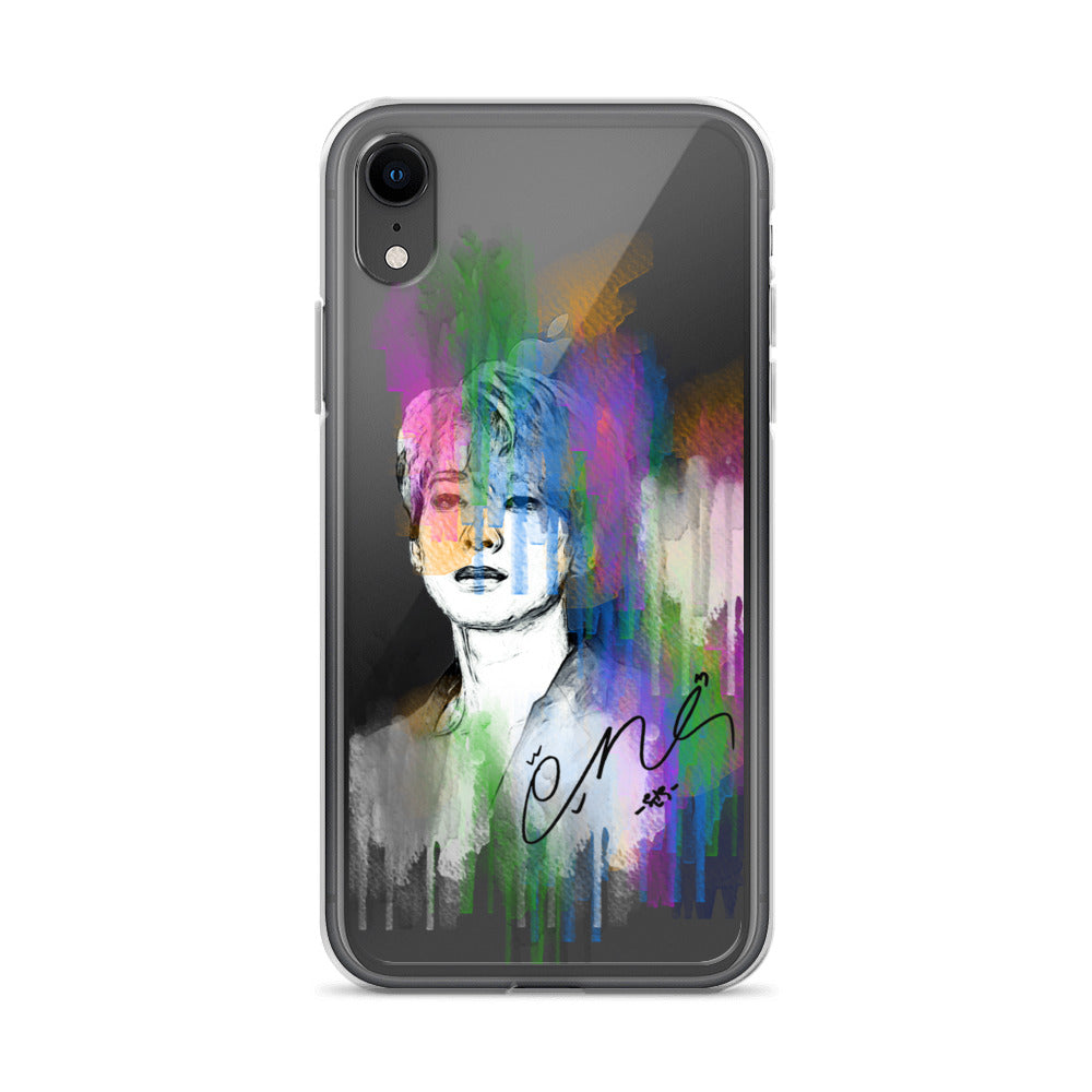 SEVENTEEN Wonwoo, Jeon Won-woo Waterpaint Portrait iPhone Case