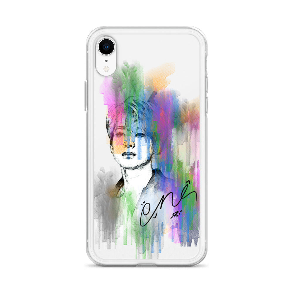 SEVENTEEN Wonwoo, Jeon Won-woo Waterpaint Portrait iPhone Case