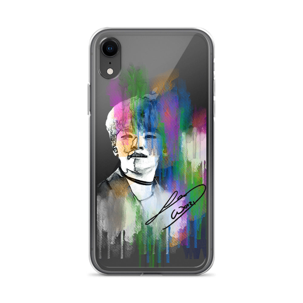 SEVENTEEN Woozi, Lee Ji-hoon Waterpaint Portrait iPhone Case