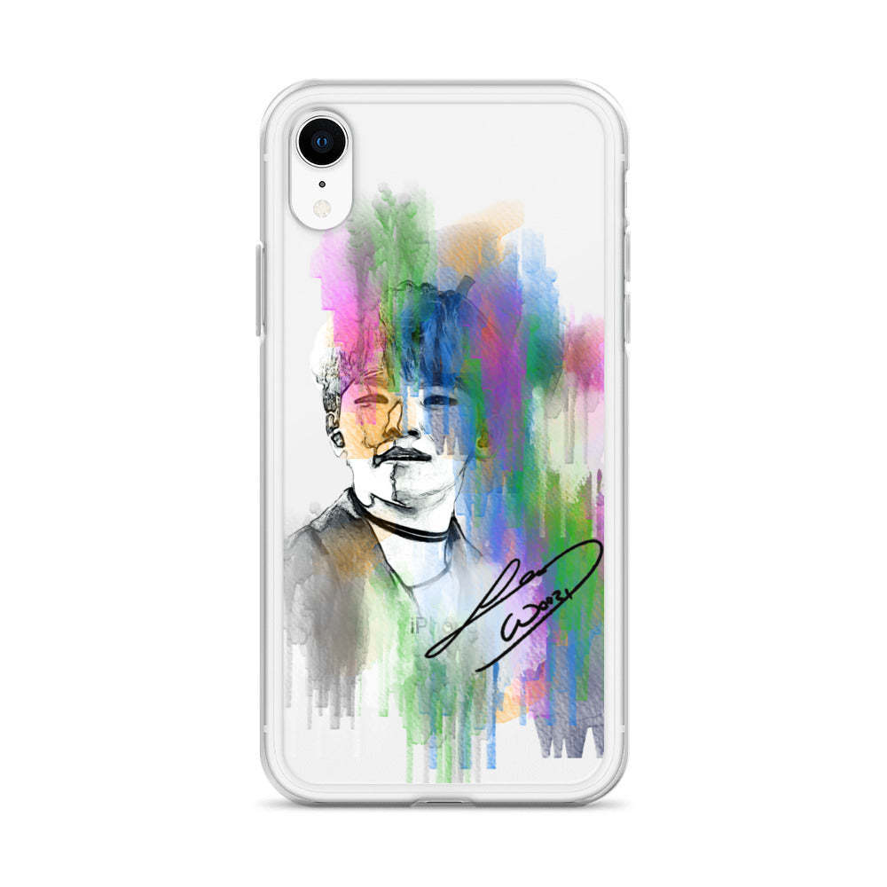 SEVENTEEN Woozi, Lee Ji-hoon Waterpaint Portrait iPhone Case