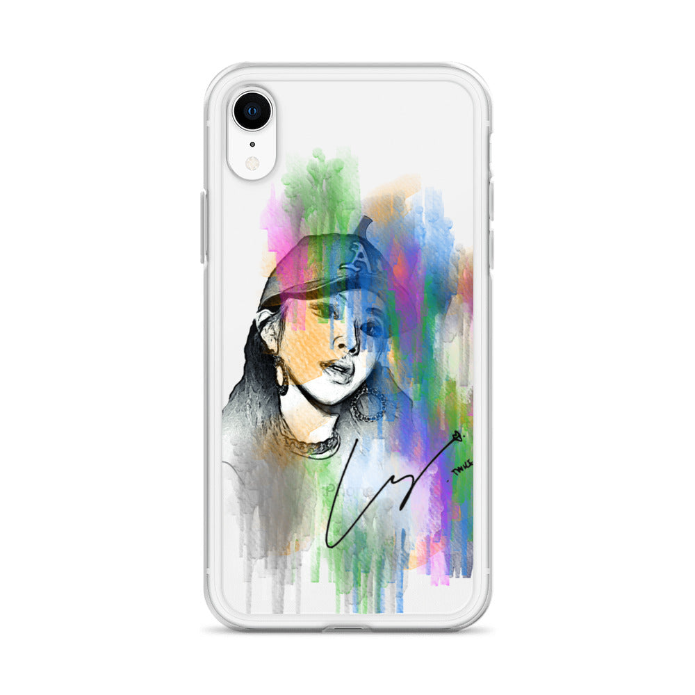 TWICE Chaeyoung, Son Chae-young Waterpaint Portrait iPhone Case