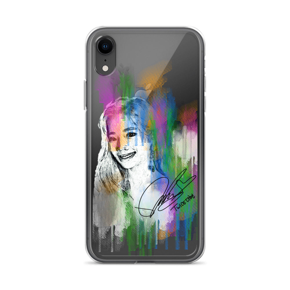 TWICE Dahyun, Kim Da Hyun Waterpaint Portrait iPhone Case