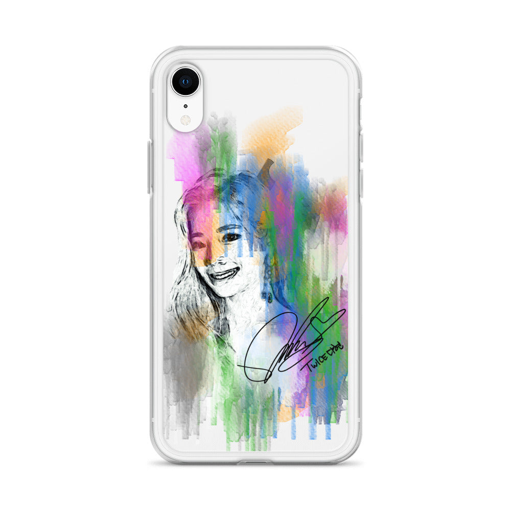 TWICE Dahyun, Kim Da Hyun Waterpaint Portrait iPhone Case