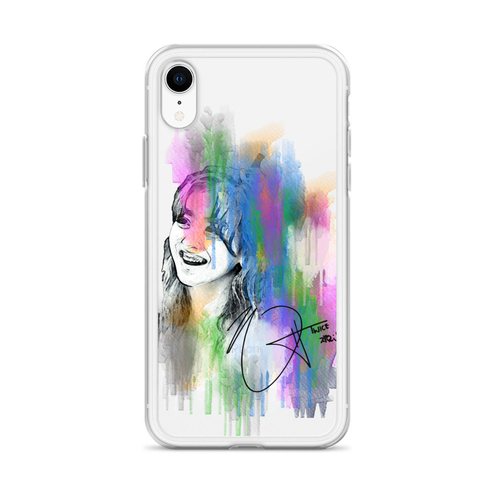 TWICE Jihyo, Park Ji-hyo Waterpaint Portrait iPhone Case