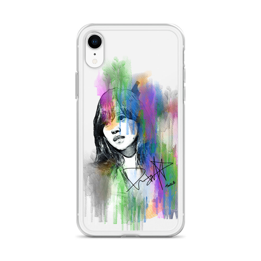 TWICE Mina, Mina Sharon Myoi Waterpaint Portrait iPhone Case